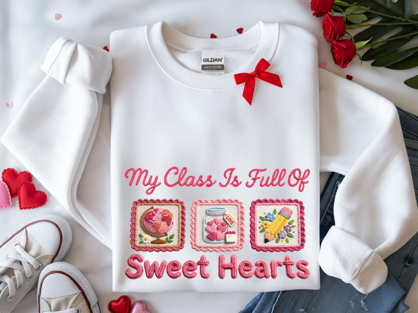 My Class is Full of Sweethearts, Faux Valentine PNG