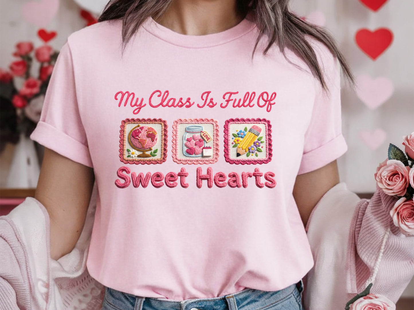 My Class is Full of Sweethearts, Faux Valentine PNG