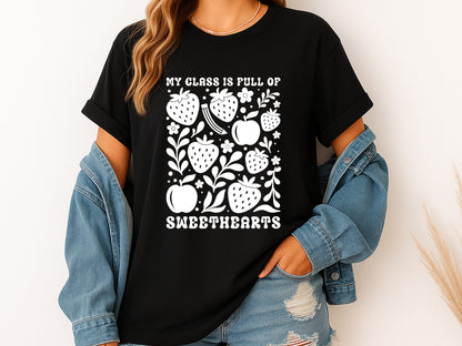 My Class is Full of Sweethearts, Floral Teacher SVG