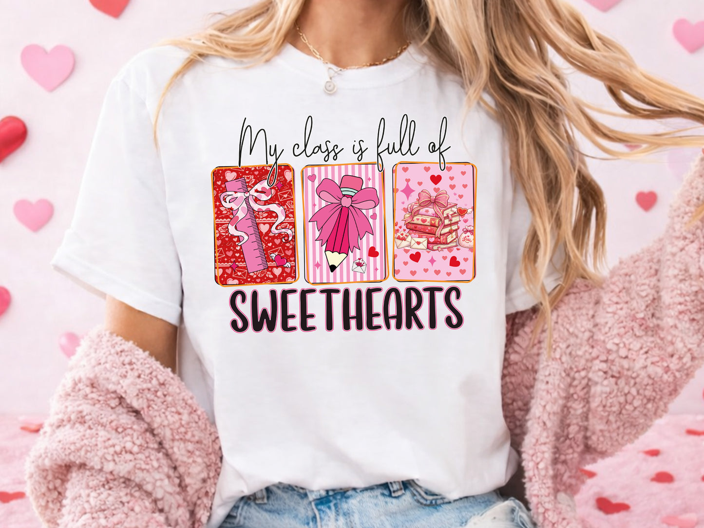 My Class is Full of Sweethearts, Preppy Valentine PNG