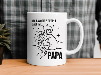 My Favorite People Call Me Papa, Father's Day Fist Bump SVG