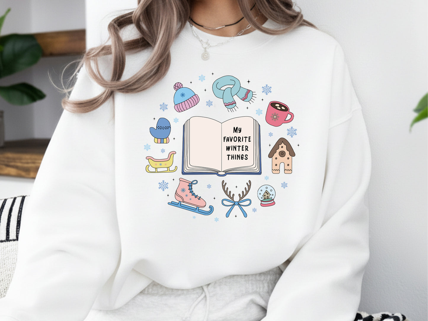 My Favorite Winter Things Sublimation Design