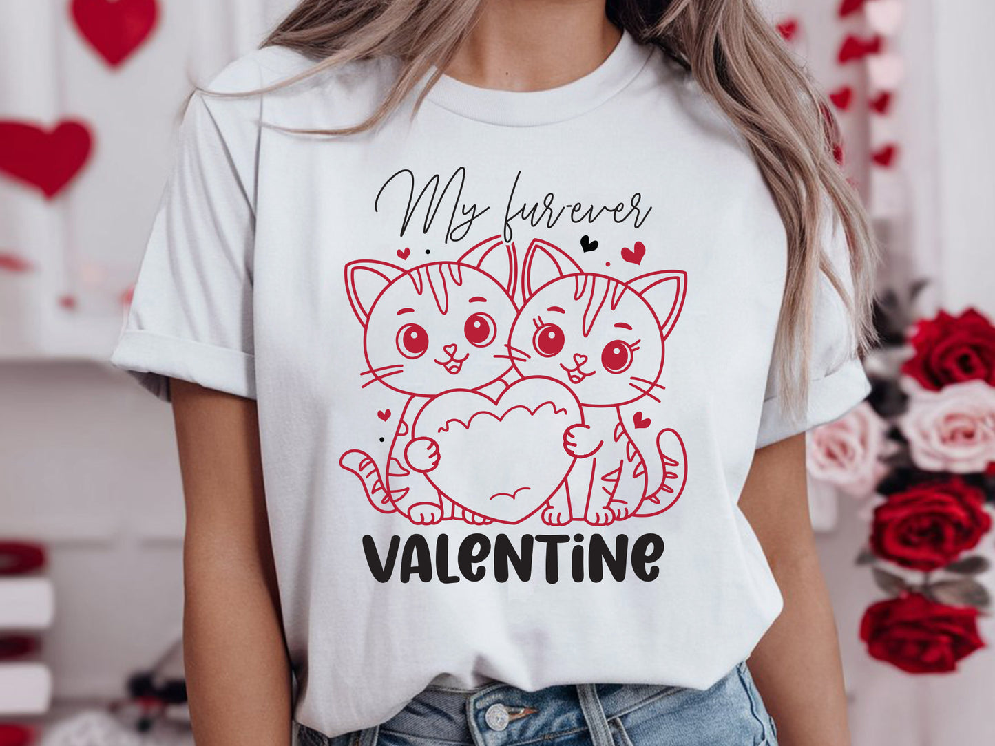 My Fur Ever Valentine - Best Cat Valentine's Day SVG