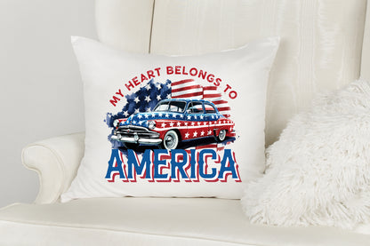 My Heart Belongs to America, 4th of July Sublimation PNG