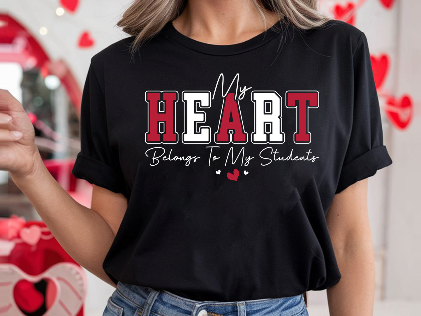 My Heart Belongs to My Students - Teacher Valentines SVG