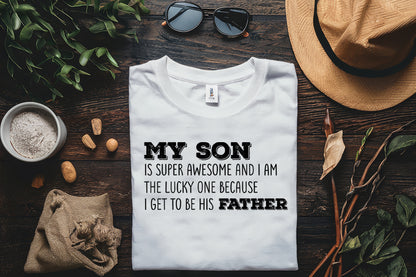 My Son is Super Awesome, Cute Fathers Day SVG