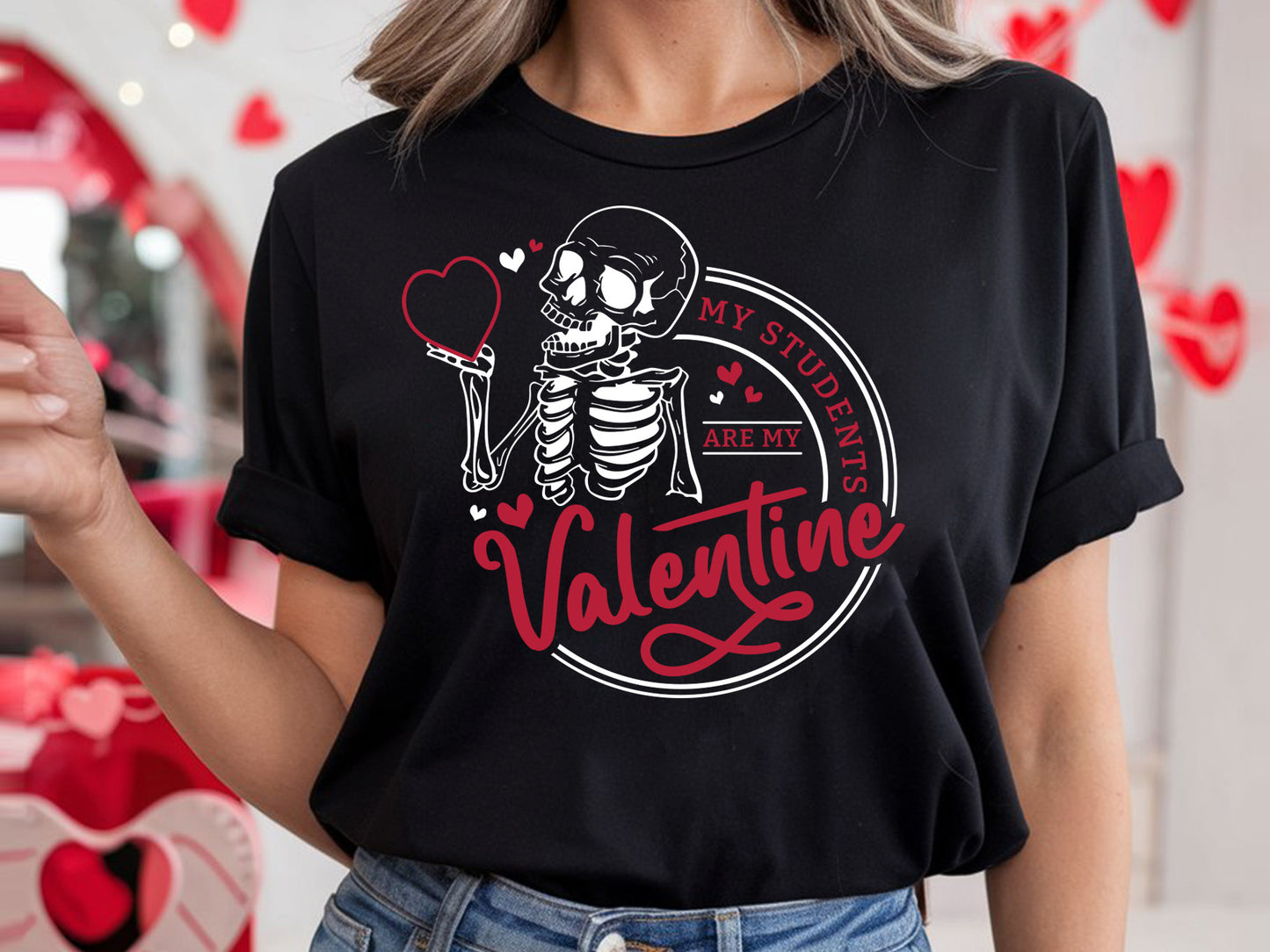 My Students Are My Valentine Teacher SVG Vector