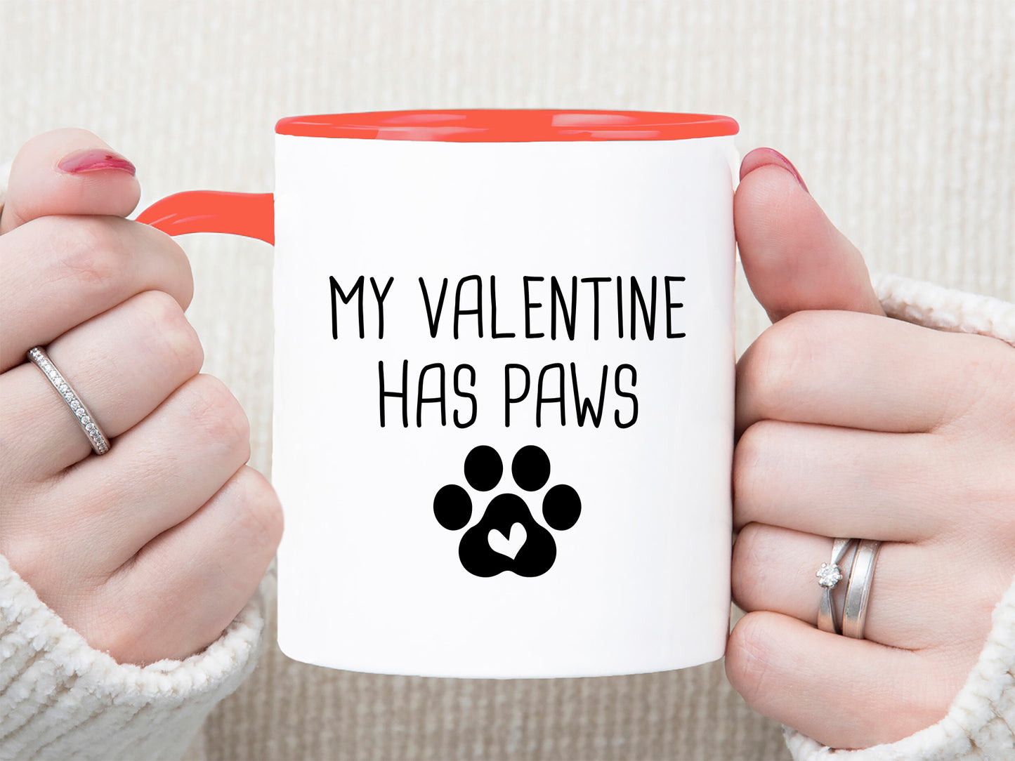 My Valentine Has Paws - Creative Valentines Cat SVG File