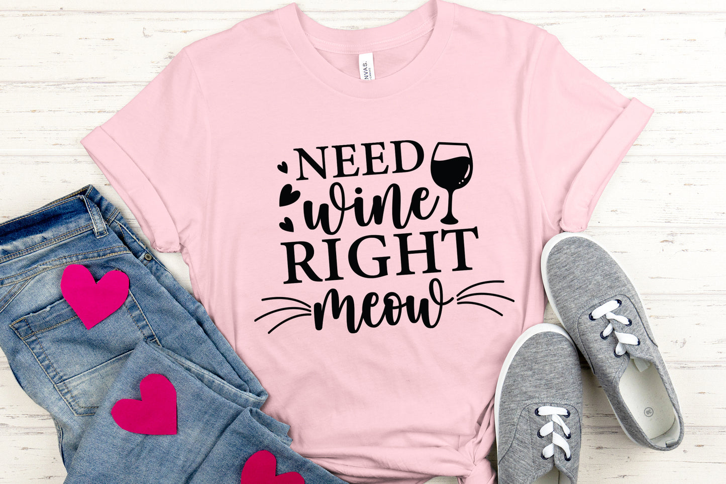 Need Wine Right Meow, Cat SVG Funny