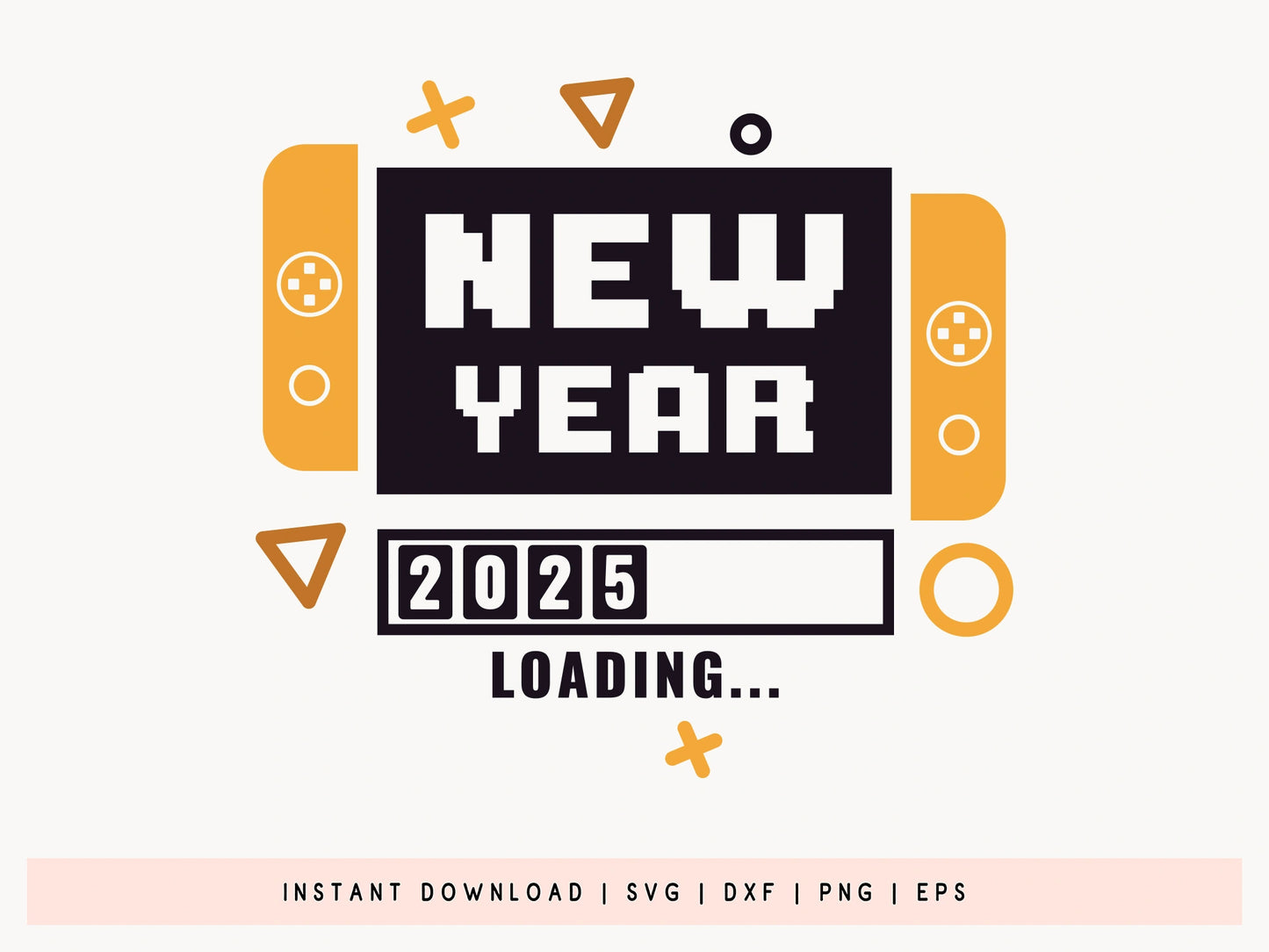 New Year 2025 Loading SVG File