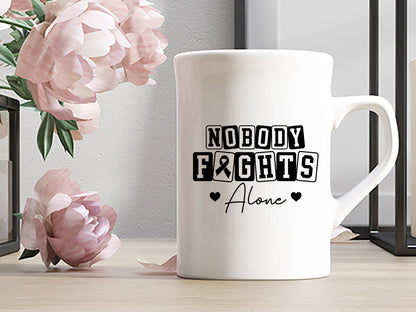 Nobody Fights Alone - Breast Cancer Awareness SVG