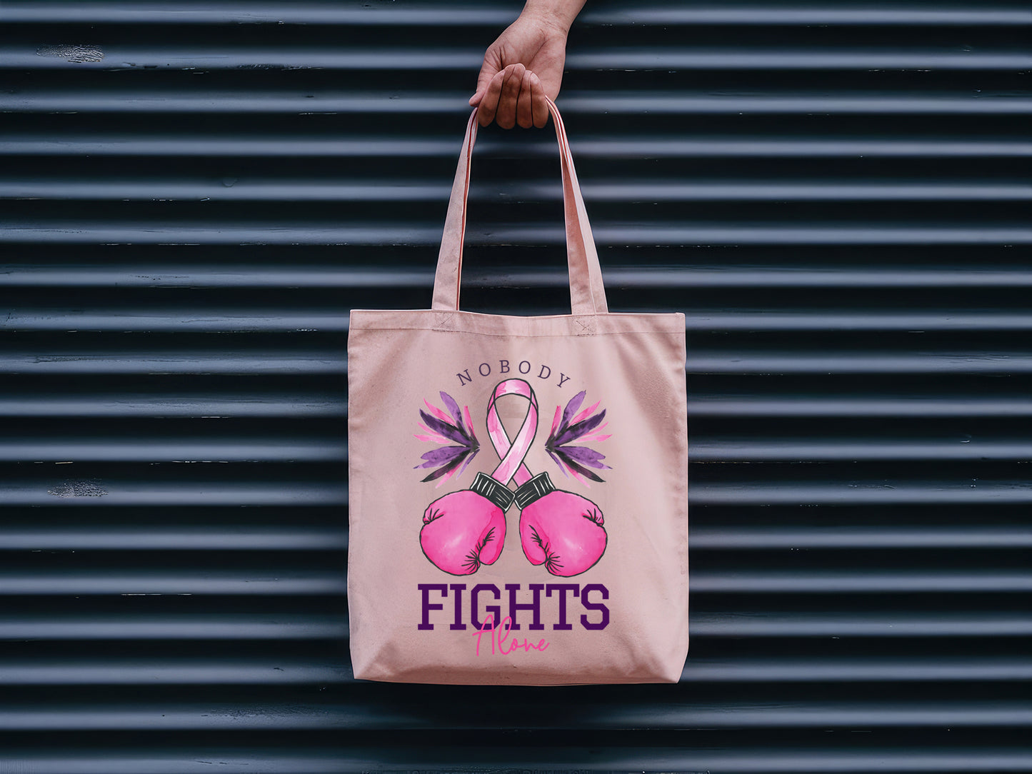 Nobody Fights Alone - Breast Cancer Awareness Sublimation