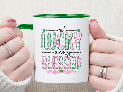 Not Lucky Simply Blessed, Preppy St Patrick's PNG