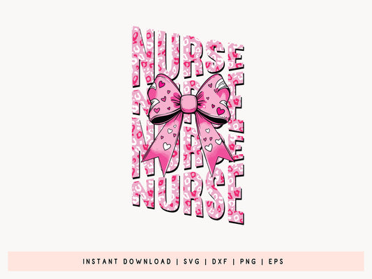 Nurse - Coquette Valentine Sublimation PNG