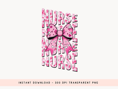 Nurse - Coquette Valentine Sublimation PNG