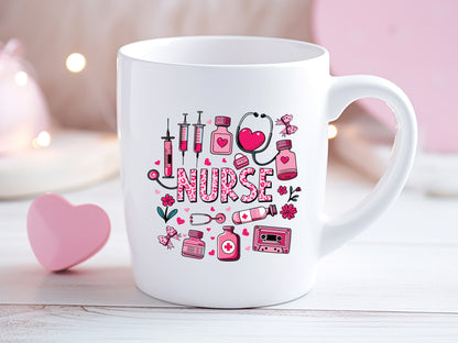 Nurse Coquette Valentine Sublimation Design Free