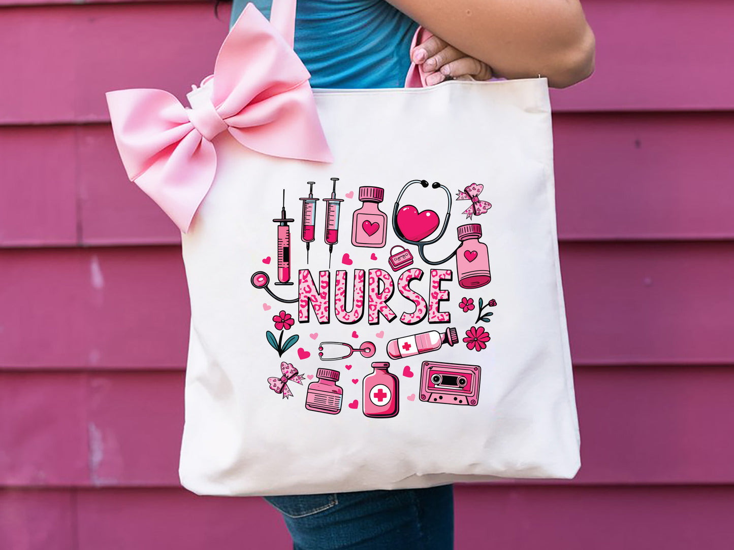 Nurse Coquette Valentine Sublimation Design Free