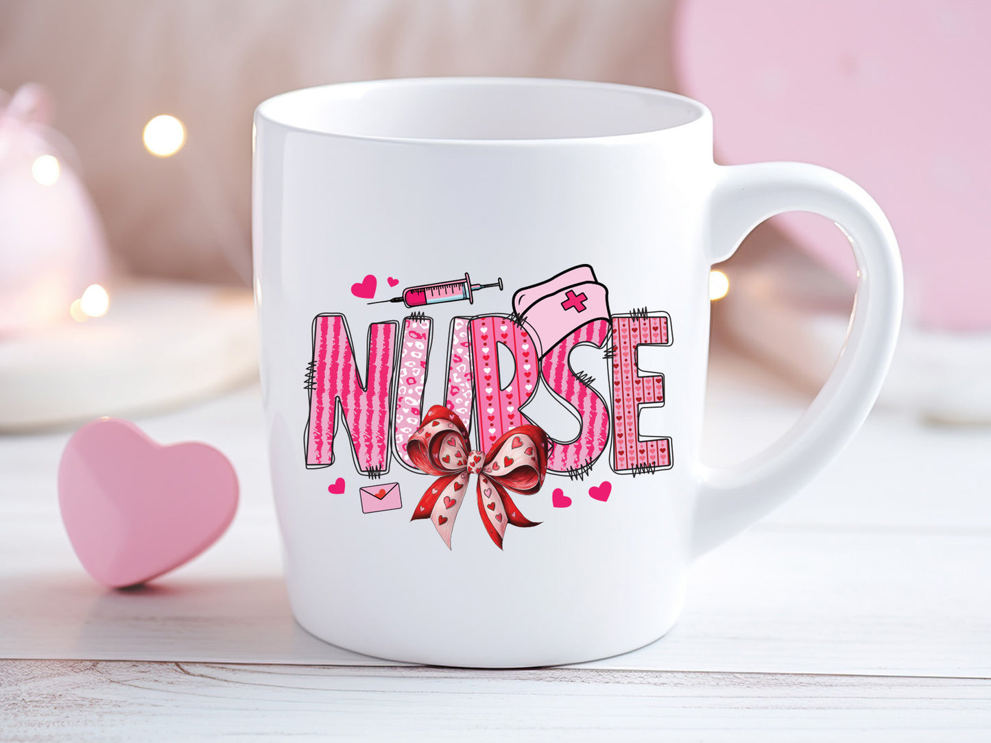 Nurse Coquette Valentines Sublimation Design