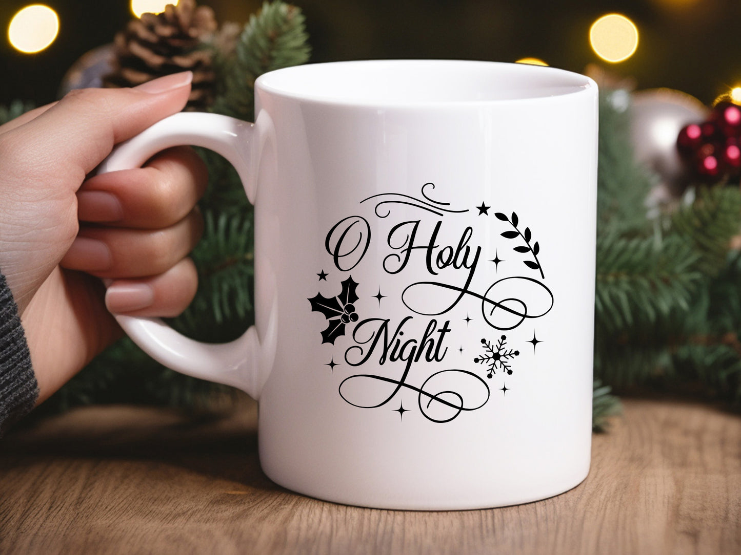 O Holy Night - Festive Christmas SVG Vector