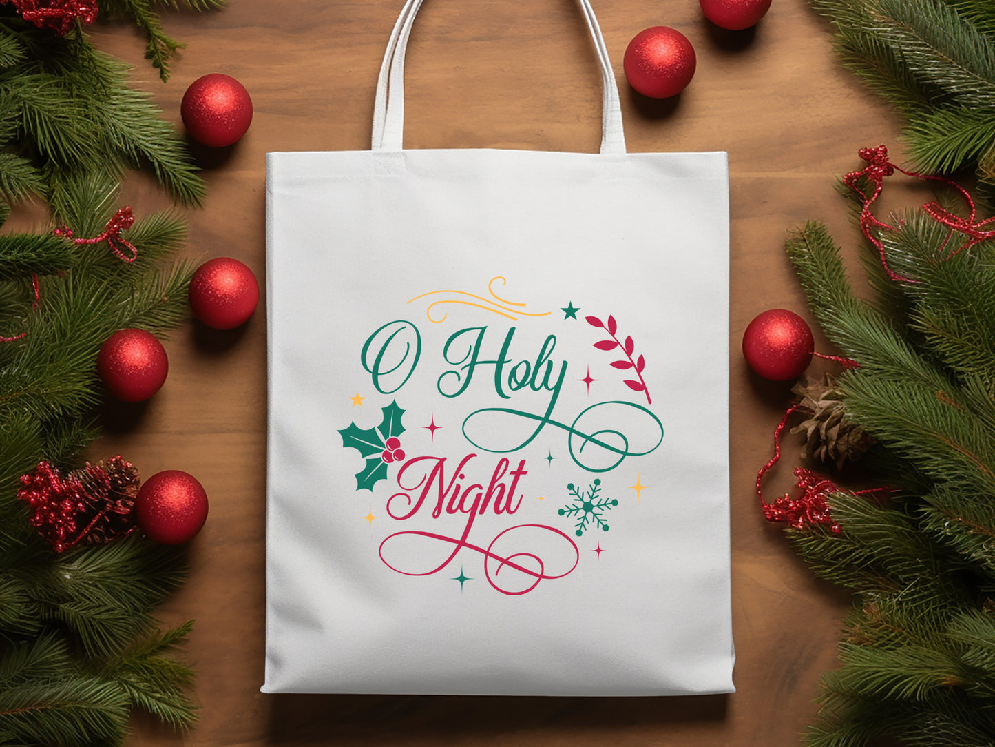 O Holy Night - Festive Christmas SVG Vector