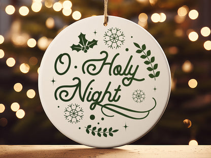 O Holy Night - Printable Christmas Ornament SVG