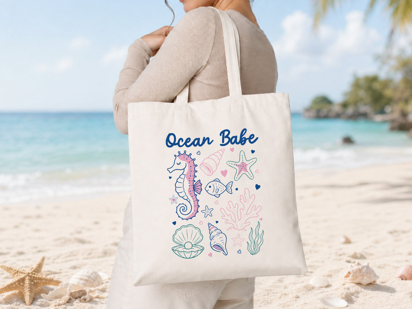 Ocean Babe, Coastal Summer PNG Sublimation