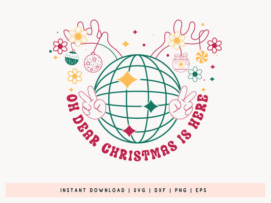 Oh Deer Christmas is Here SVG File