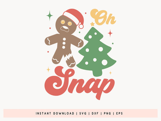 Oh Snap - Retro Christmas SVG Design