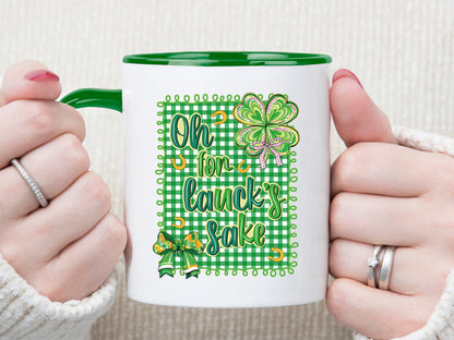 Oh for Lack's Sake, Preppy St Patrick's PNG Design
