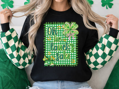 Oh for Lack's Sake, Preppy St Patrick's PNG Design