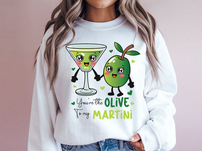 Olive To My Martini Food Valentine Funny Sublimation