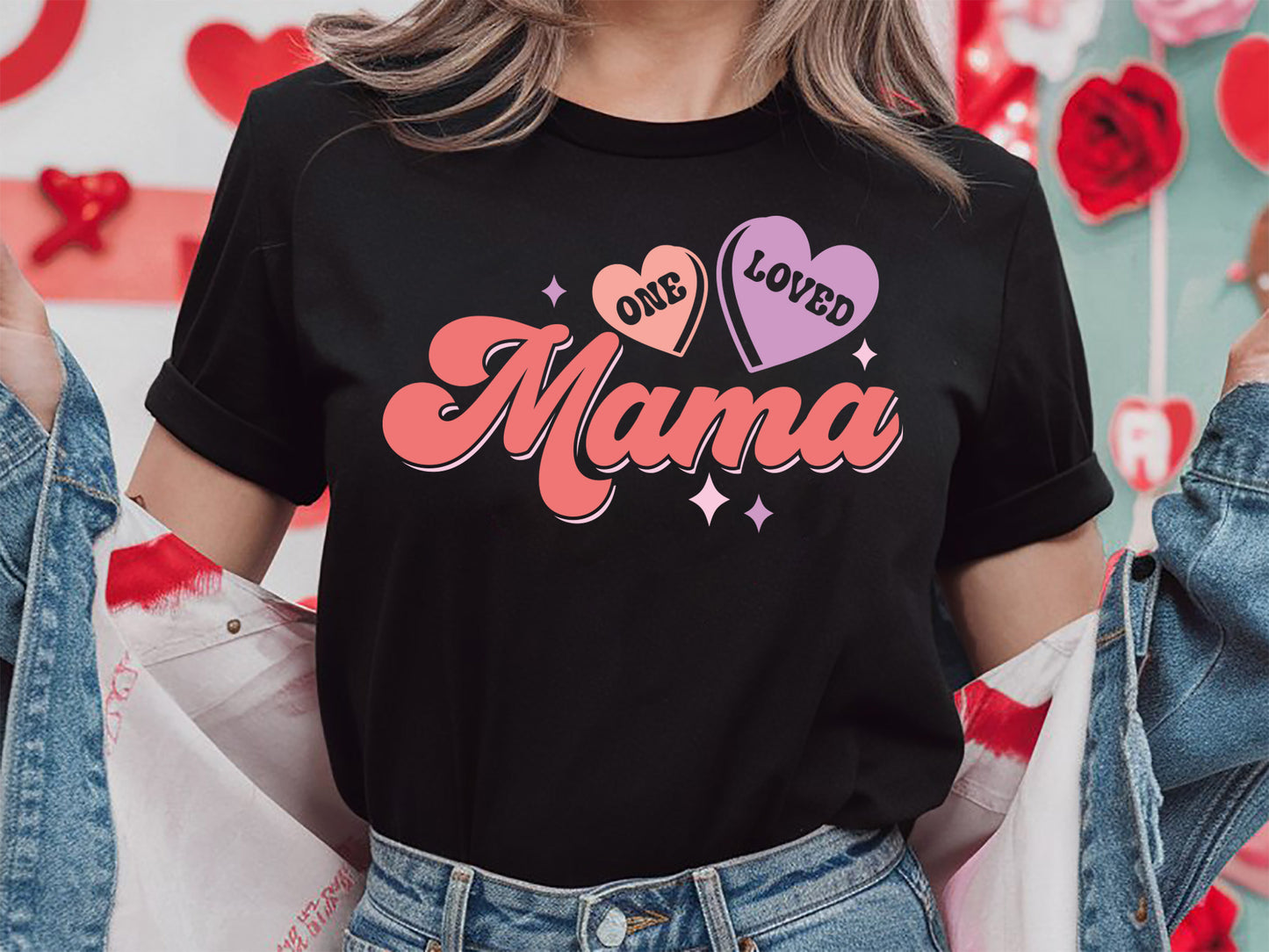 One Loved Mama - Retro Valentine Craft SVG