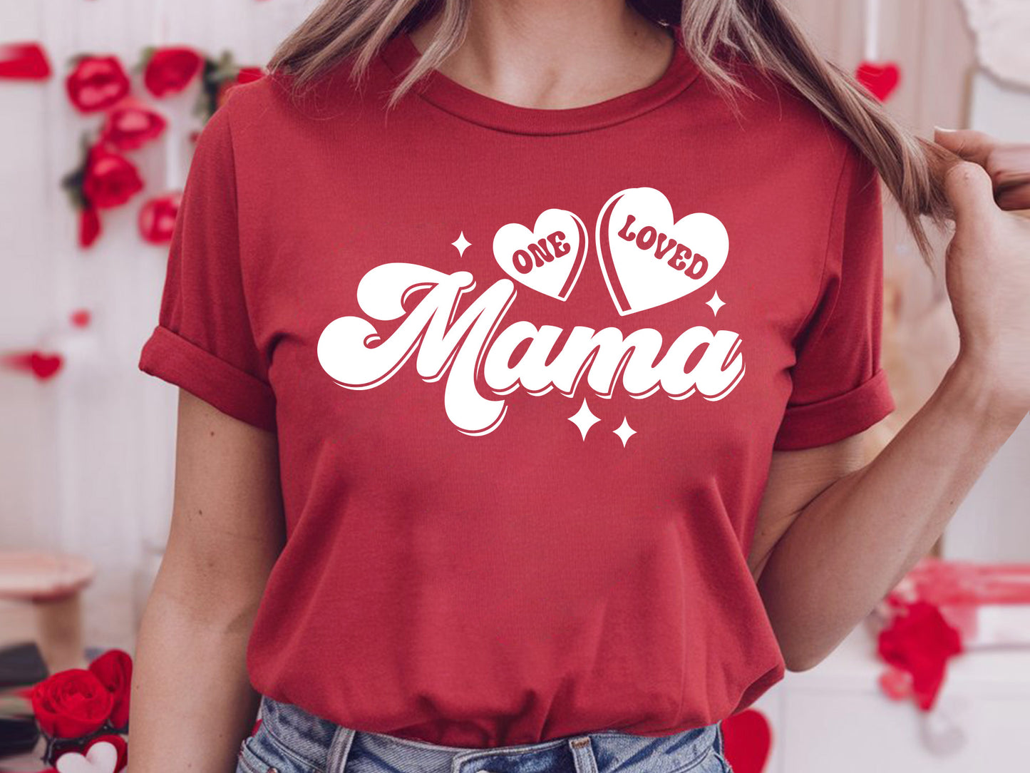 One Loved Mama - Retro Valentine Craft SVG