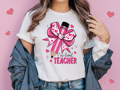 One Loved Teacher - Cute Coquette Valentine Sublimation