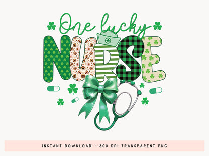 One Lucky Nurse, Coquette St Patrick's Day Sublimation