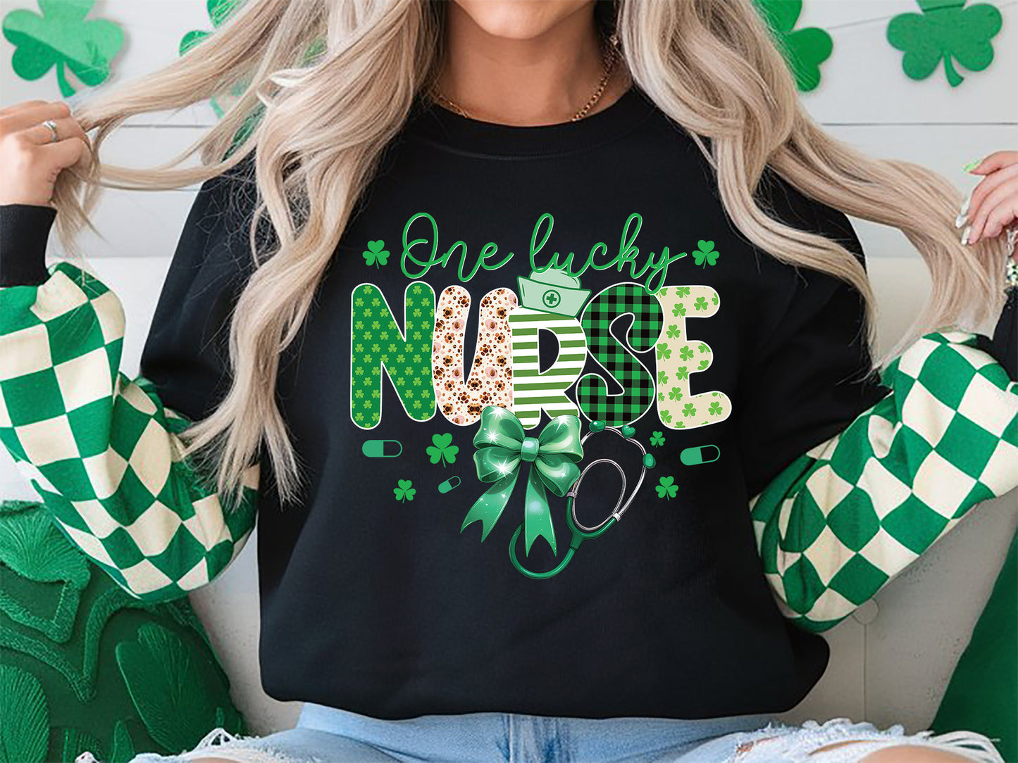 One Lucky Nurse, Coquette St Patrick's Day Sublimation