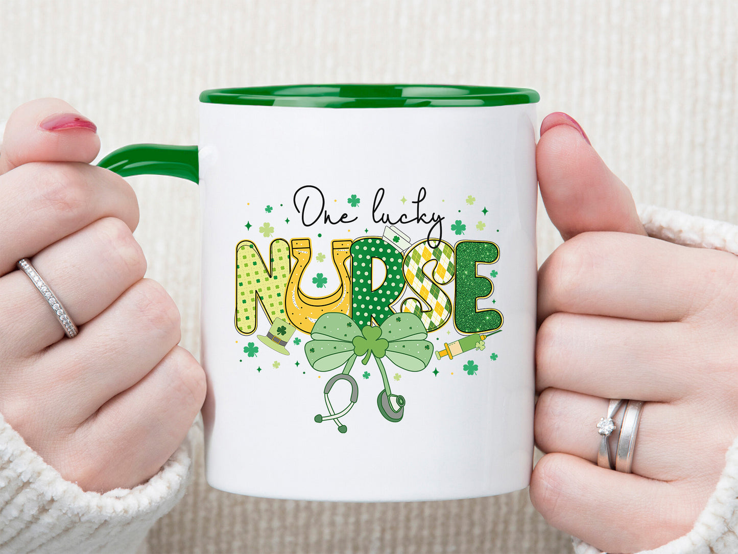 One Lucky Nurse, Preppy St Patrick's Day PNG