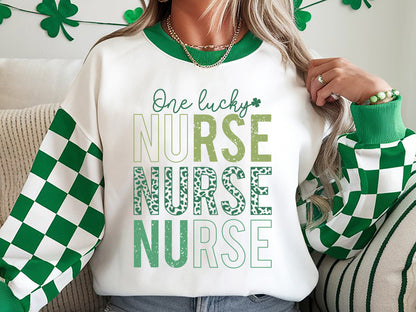 One Lucky Nurse, St Patrick's Day SVG Vector