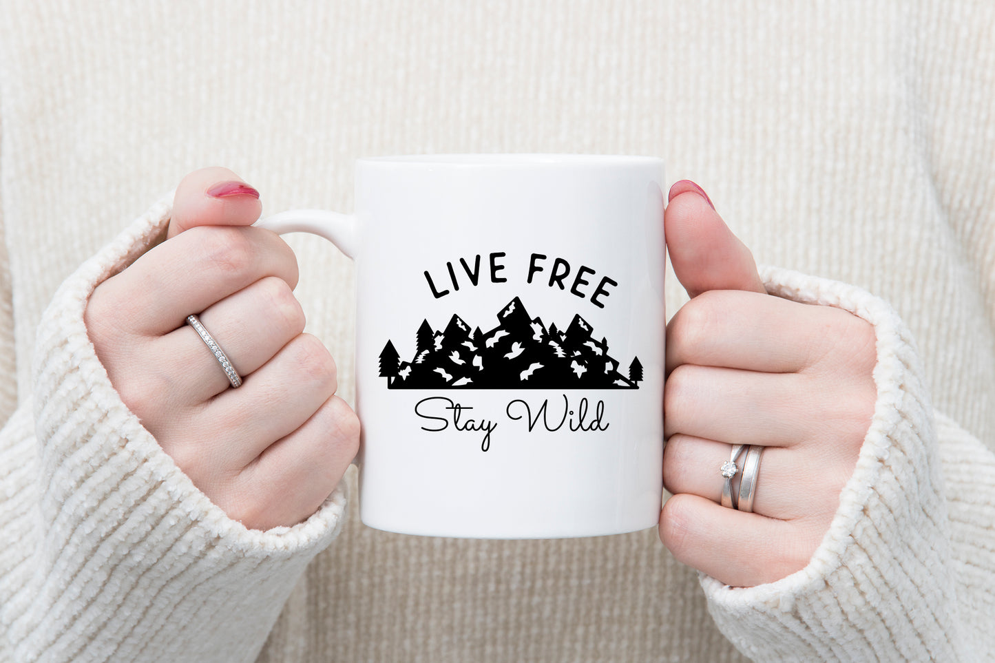 Outdoor Life SVG Free - Live Free Stay Wild