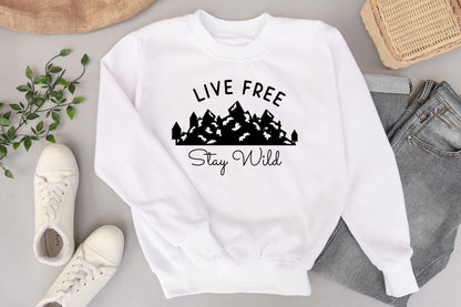 Outdoor Life SVG Free - Live Free Stay Wild