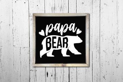 Papa Bear, Father's Day SVG Design