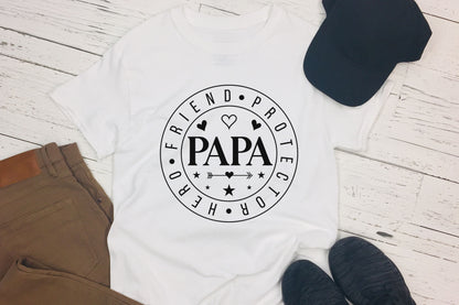 Papa Hero Friend Protector, Father's Day SVG Design