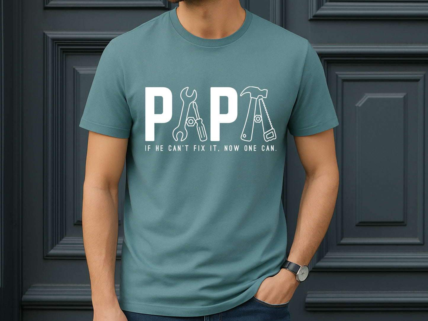 Papa If He Can't Fix No One Can, Fathers Day SVG Free
