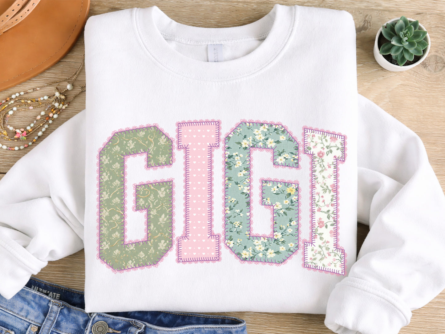 Patchwork Dainty Lace Mother's Day PNG Bundle