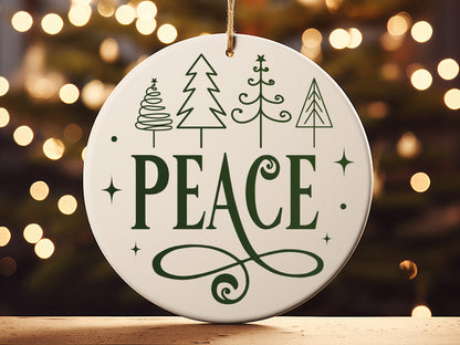 Peace - Cute Christmas Ornament SVG