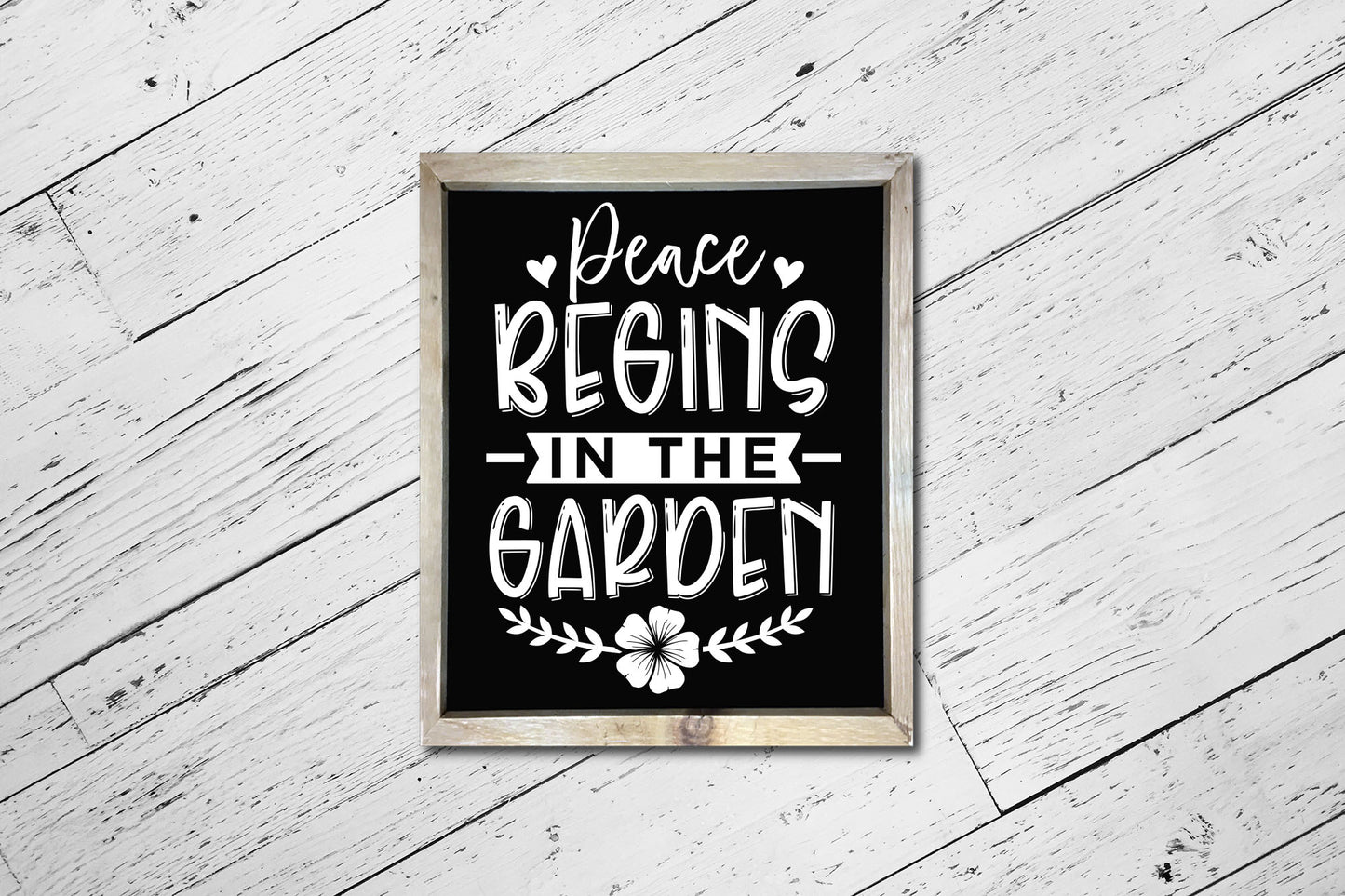 Peace Begins in the Garden, Gardening SVG