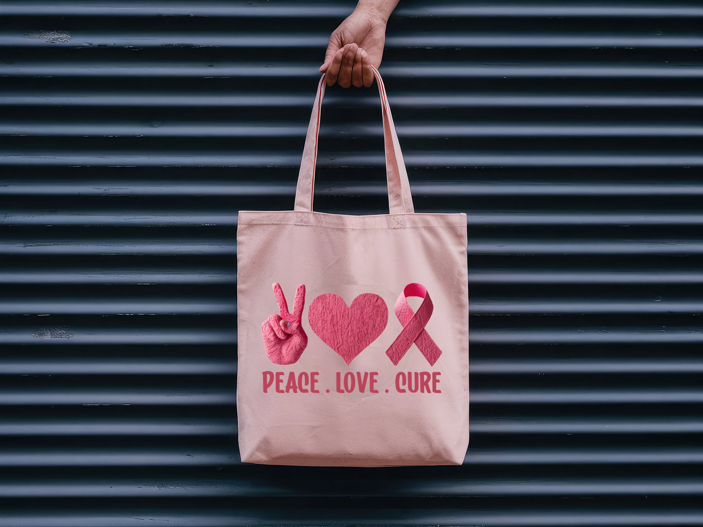 Peace Love Cure - Breast Cancer Sublimation