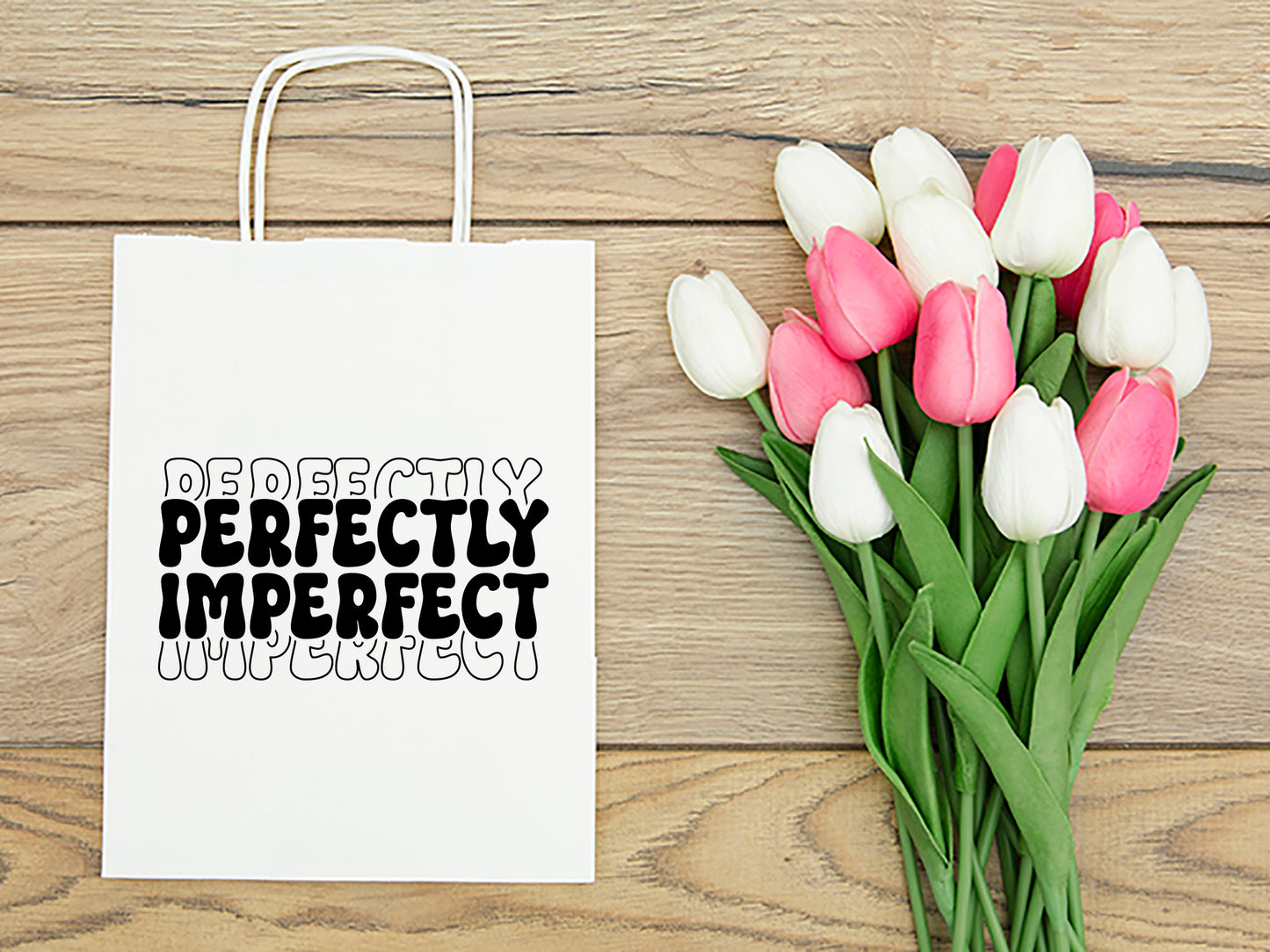 Perfectly Imperfect - Retro Motivational SVG