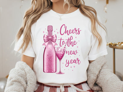 Pink Coquette Cheers to the New Year Sublimation