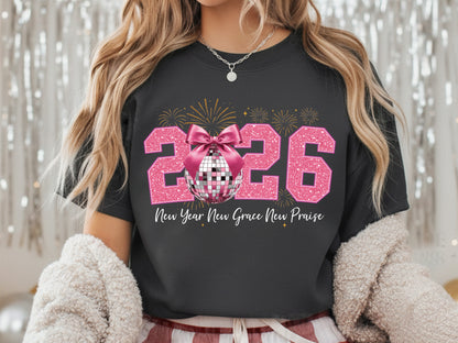 Pink Coquette New Year Grace Praise Sublimation